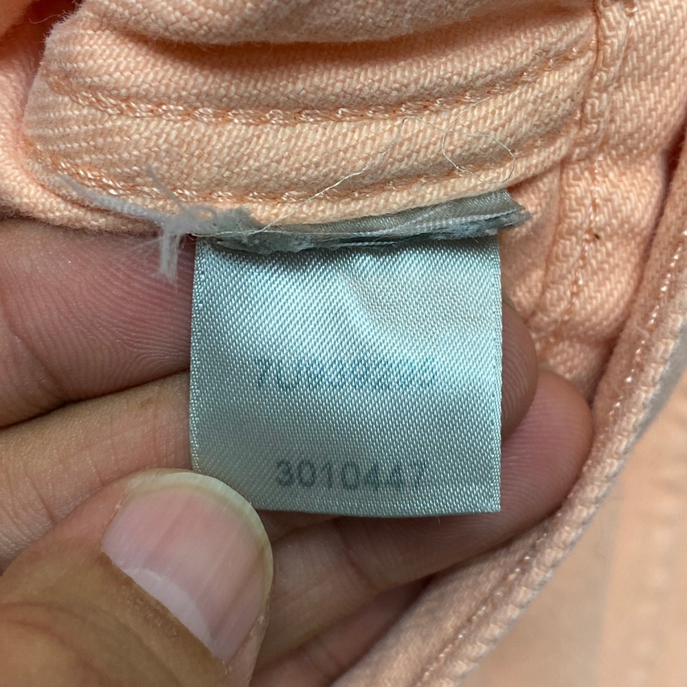 7 For All Mankind Jacket Womens M Peach Cropped Puff Sleeve Button Down - Picture 8 of 10